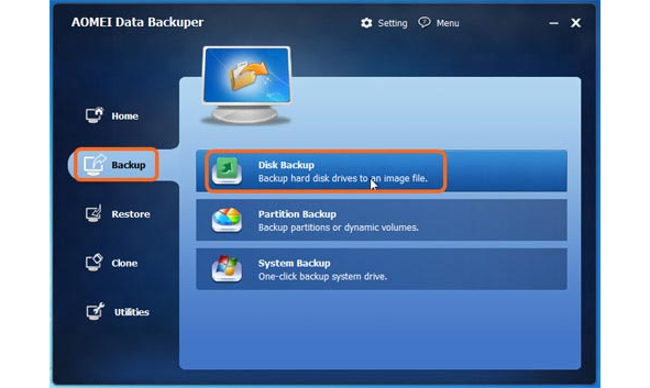 install files from backup disk
